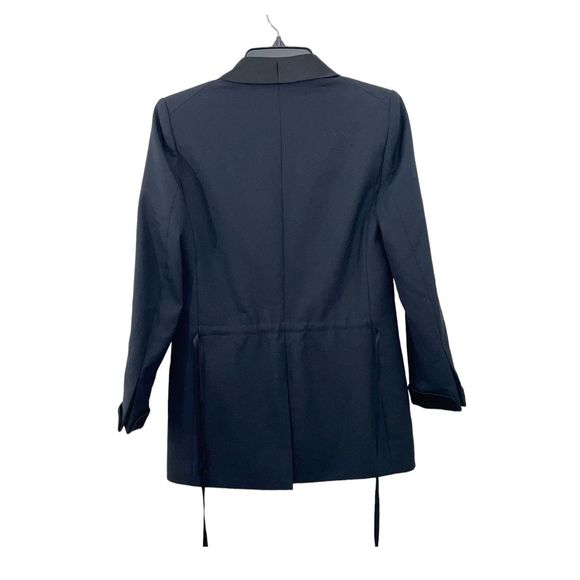 J. Crew Women's Shawl Collar Tuxedo Jacket Tailored Fit Midnight Blue Size 0 XS - Picture 4 of 11